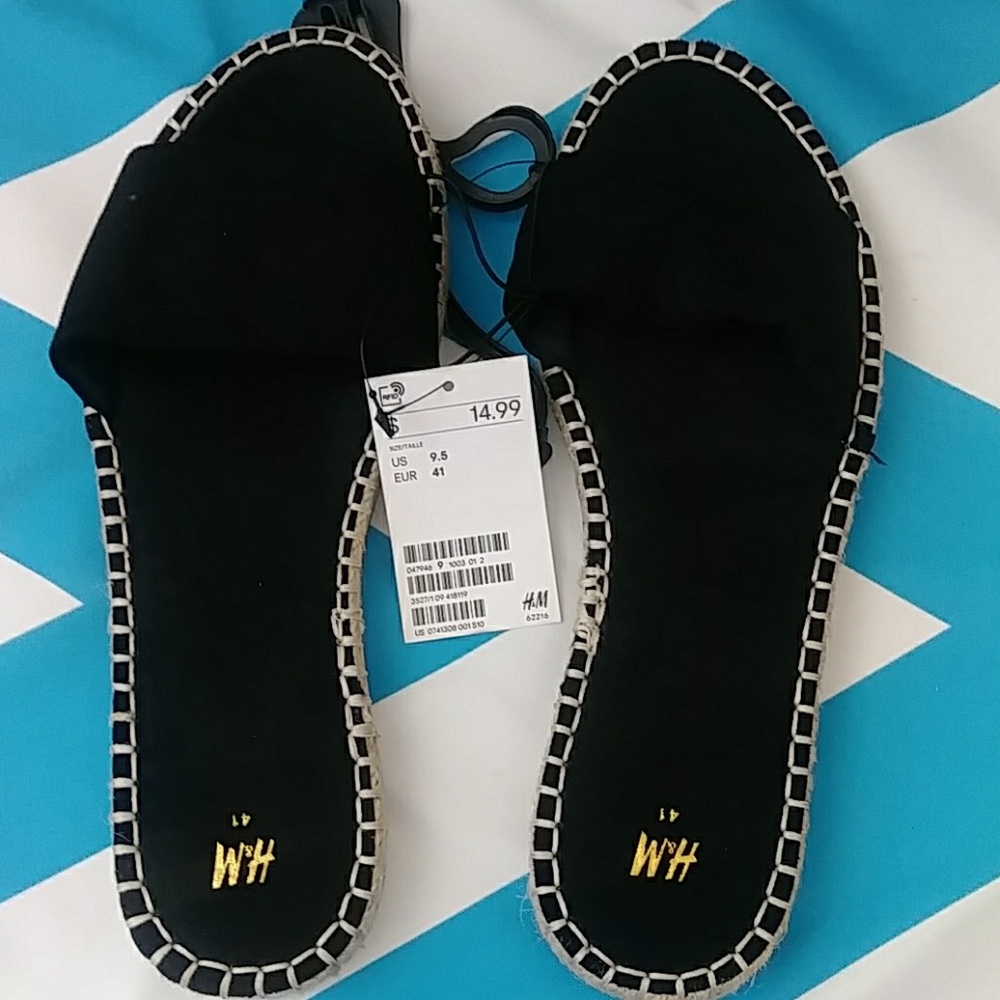 H&M Black Sandles